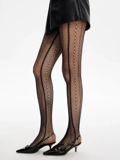 COMMENSE Socks & Tights|Accessories^Ripped Fishnet Tights Black