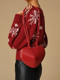 COMMENSE Bags|Accessories^Romance Heart Shoulder Bag Red