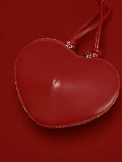 COMMENSE Bags|Accessories^Romance Heart Shoulder Bag Red