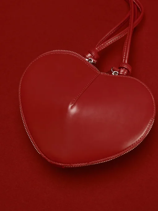 COMMENSE Bags|Accessories^Romance Heart Shoulder Bag Red