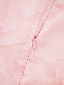 COMMENSE Floral Dresses|Summer Dresses^Rosalia Semi-sheer Floral Mesh Long Dress Pink