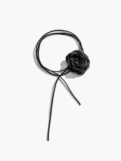 COMMENSE Necklaces|Accessories^Rosette Bud Choker Necklace Black