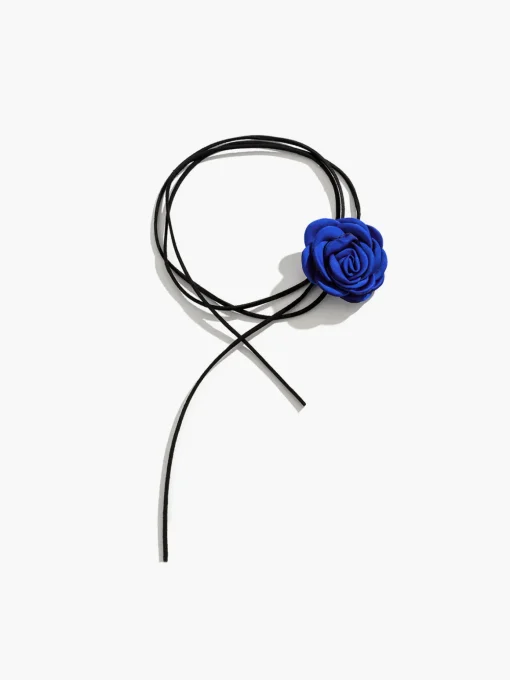 COMMENSE Necklaces|Accessories^Rosette Bud Choker Necklace Black