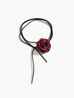 COMMENSE Necklaces|Accessories^Rosette Bud Choker Necklace Black