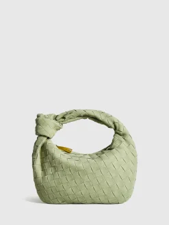 COMMENSE Bags|Accessories^Rounded Woven Knotted Bag LightGreen