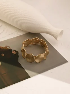 COMMENSE Rings & Bracelets|Accessories^Screw Cuff Bracelet Gold