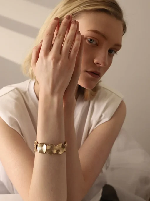 COMMENSE Rings & Bracelets|Accessories^Screw Cuff Bracelet Gold