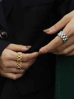 COMMENSE Rings & Bracelets|Accessories^Secret Holds Ring Gold