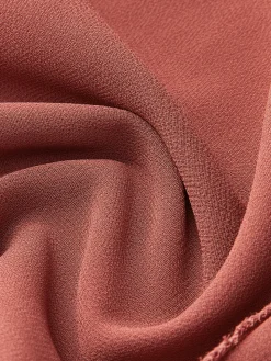 COMMENSE Blouses & Shirts|Tops^Semi-Sheer Chiffon Ruffle Shirt Red