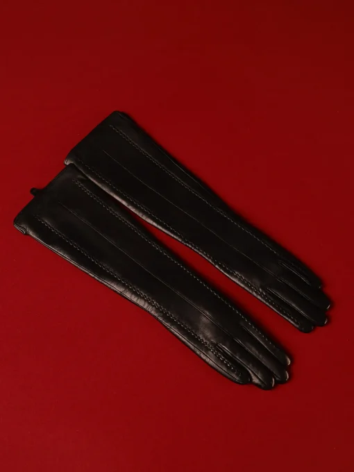 COMMENSE Accessories^Sheepskin Long Gloves Black