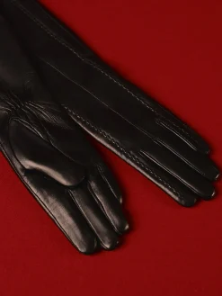 COMMENSE Accessories^Sheepskin Long Gloves Black