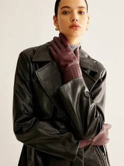 COMMENSE Accessories^Sheepskin Warm Gloves Burgundy