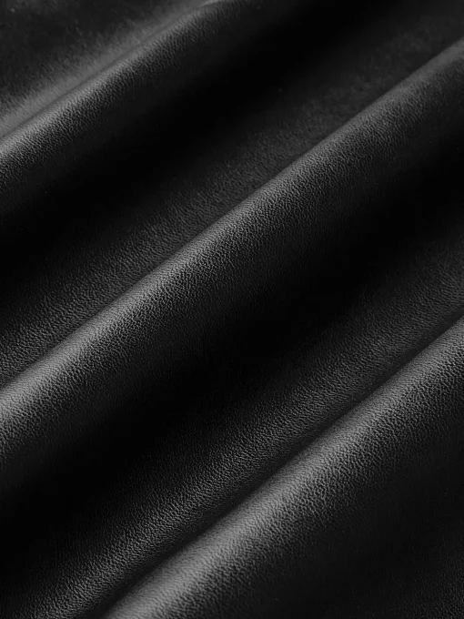COMMENSE Black Dresses|Casual Dresses^Side Split PU Leather Cami Dress Black
