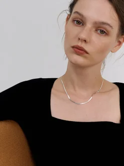 COMMENSE Necklaces|Accessories^Snake Shape Necklace Silver