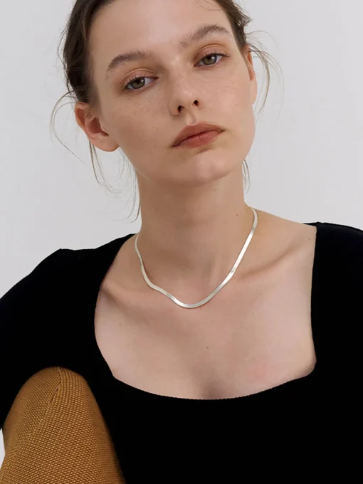 COMMENSE Necklaces|Accessories^Snake Shape Necklace Silver