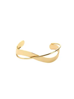 COMMENSE Rings & Bracelets|Accessories^Simple Flat Mouthed Bracelet Gold
