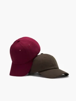 COMMENSE Hair Claws & Hats|Accessories^Simple Versatile Cotton Cap Burgundy
