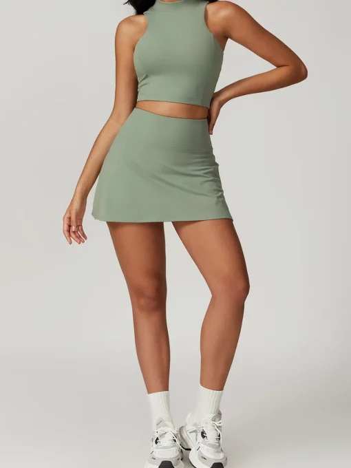 COMMENSE Skirts|Activewear^Slim Fit Active Mini Skirt Green