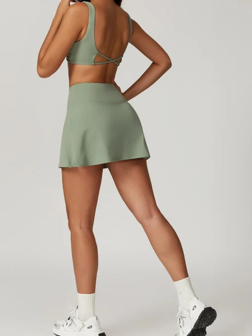 COMMENSE Skirts|Activewear^Slim Fit Active Mini Skirt Green