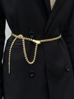 COMMENSE Belts & Chain|Accessories^Snake Shape Belt Gold
