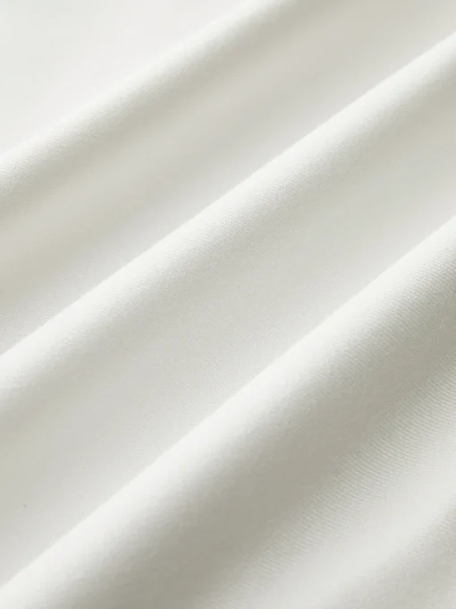 COMMENSE Pants Sets|Matching Sets^Solid  Asymmetrical Straight Leg Pants Set White