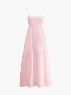 COMMENSE White Dresses|Black Dresses^Solid Backless Long Dress Black