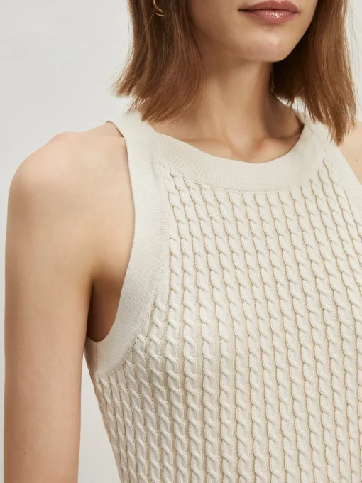COMMENSE Sweater Vests|Sweaters & Cardigans^Solid Crew Neck Sweater Vest Beige