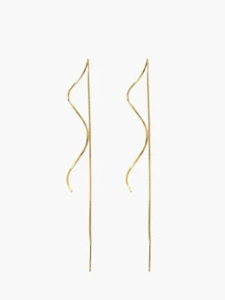 COMMENSE Earrings|Accessories^Spiral Tassel Earrings Gold