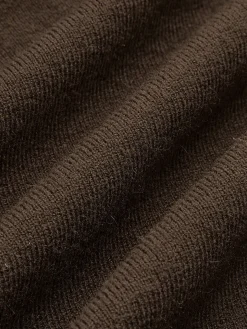 COMMENSE Sweater Tops|Sweaters & Cardigans^Split Piping Slim Knit Top DarkBrown