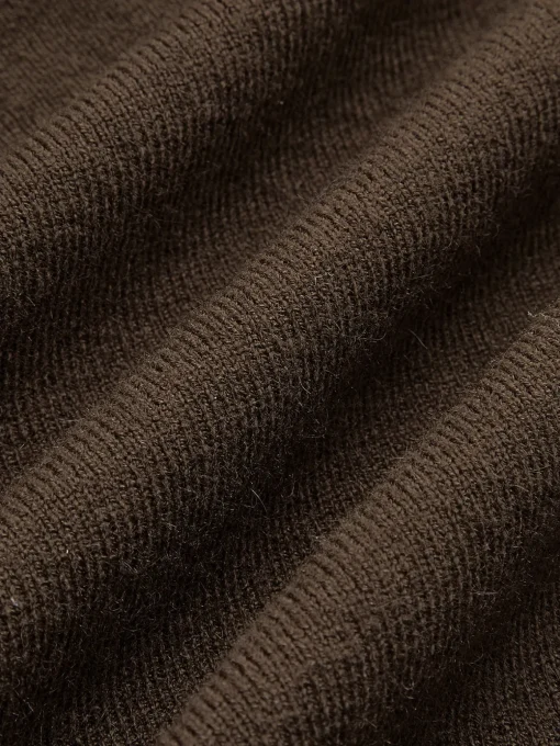 COMMENSE Sweater Tops|Sweaters & Cardigans^Split Piping Slim Knit Top DarkBrown
