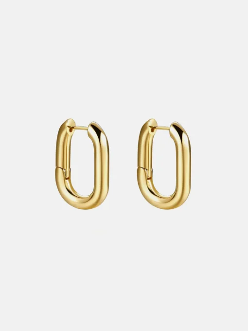 COMMENSE Earrings|Accessories^Square Dance Earrings Gold