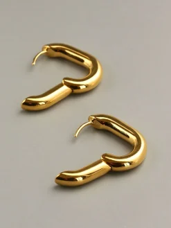 COMMENSE Earrings|Accessories^Square Dance Earrings Gold