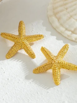 COMMENSE Earrings|Accessories^Starfish Design Beach Holiday Earrings Gold