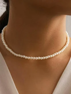 COMMENSE Necklaces|Accessories^Starlight Pearl Necklace White
