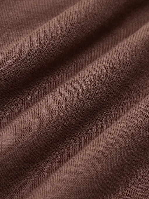 COMMENSE Pants|Bottoms^Striped Patchwork Elastic Waist Pants DarkBrown