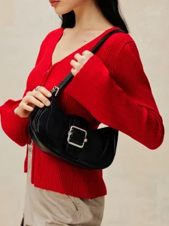 COMMENSE Bags|Accessories^Stylish Retro Armpit Bag Black