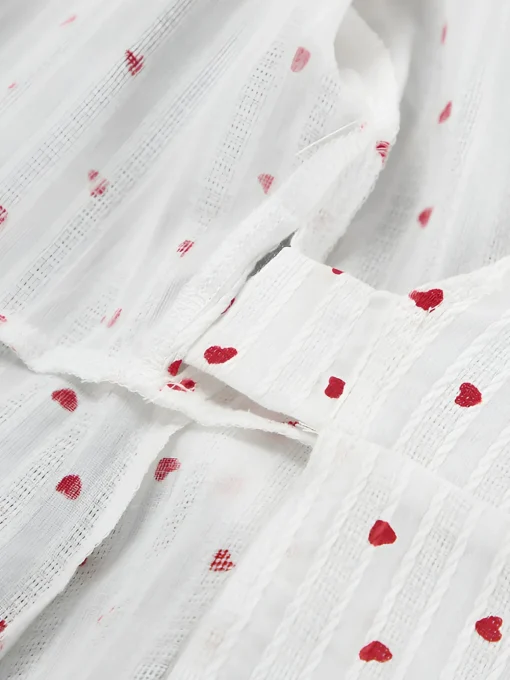 COMMENSE White Dresses|Work Dresses^Sweetheart Textured Knotted Midi Dress White