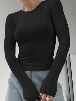 COMMENSE Sweater Tops|T-shirts^That One Long Sleeve Shirt White