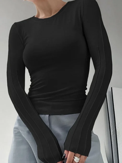 COMMENSE Sweater Tops|T-shirts^That One Long Sleeve Shirt White