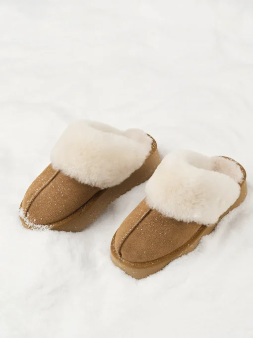 COMMENSE Shoes|Accessories^Thick Sole Fleecing Slippers Boots Brown