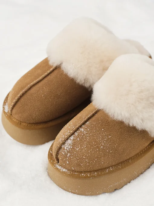 COMMENSE Shoes|Accessories^Thick Sole Fleecing Slippers Boots Brown
