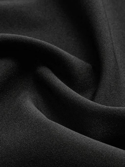 COMMENSE Blouses & Shirts|Tops^Tie Front Slim Shirt Black