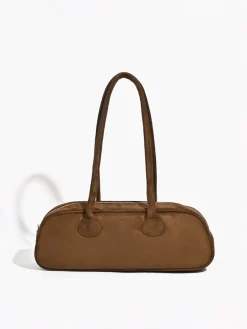 COMMENSE Bags|Accessories^Top Handle Baguette Bag Brown