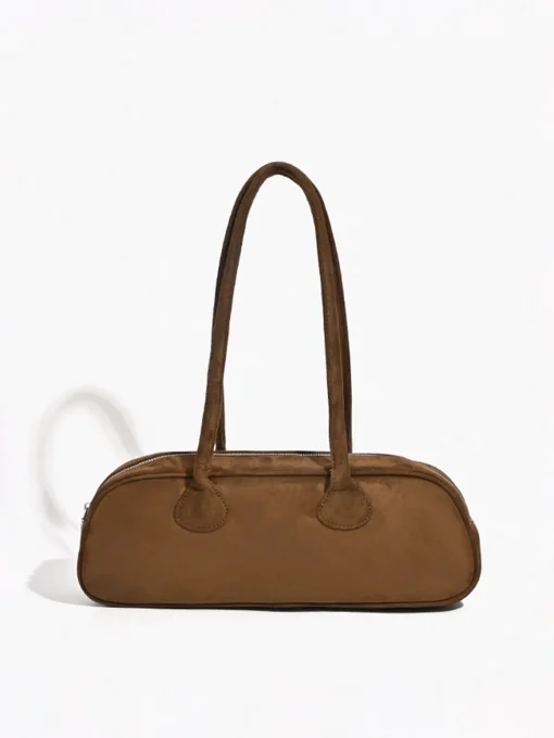 COMMENSE Bags|Accessories^Top Handle Baguette Bag Brown