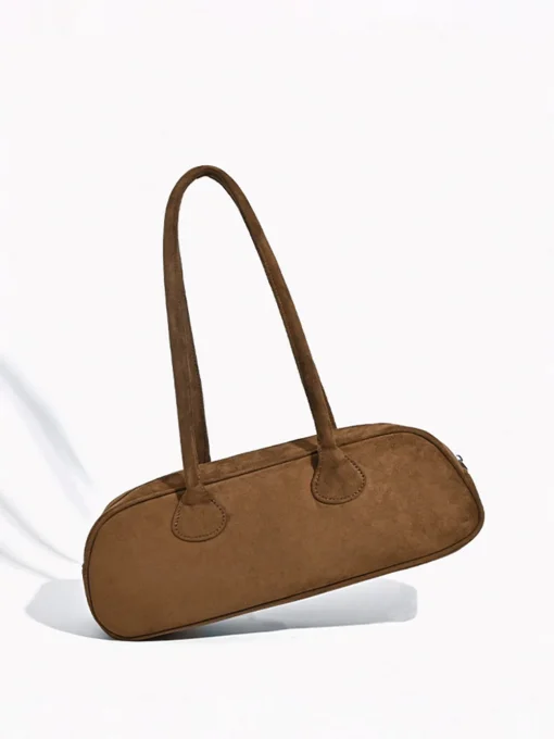 COMMENSE Bags|Accessories^Top Handle Baguette Bag Brown