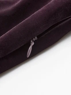 COMMENSE Dresses^Two Way Bow-Decor Velvet Tube Dress Burgundy