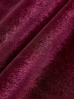 COMMENSE Dresses^Velvet Zipper Slim Tank Dress Burgundy