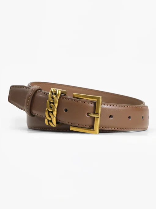 COMMENSE Belts & Chain|Accessories^Versatile Pin Buckle Leather Belt Brown