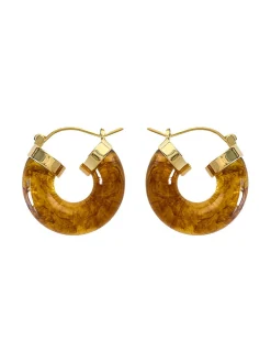 COMMENSE Earrings|Accessories^Vintage Acrylic Resin Earrings Brown