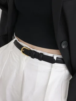 COMMENSE Belts & Chain|Accessories^Vintage Buckle Belt Black